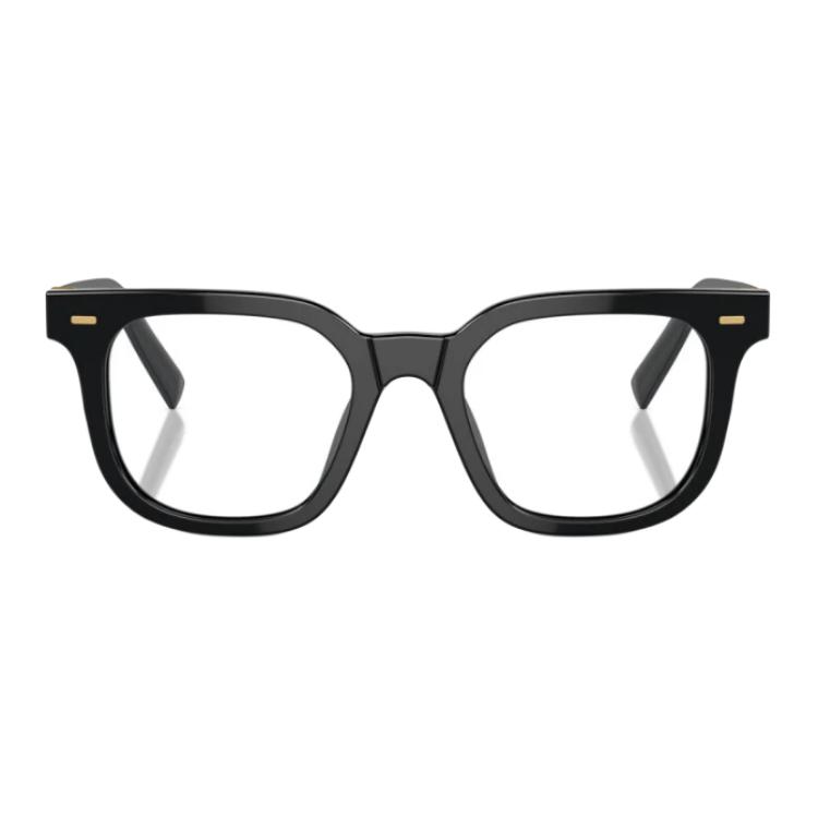 Purchase (W) ミュウミュウ スクエア眼鏡 ブラック ロゴテンプルデザイン【度付き対応】 MU06XVF 16K1O1