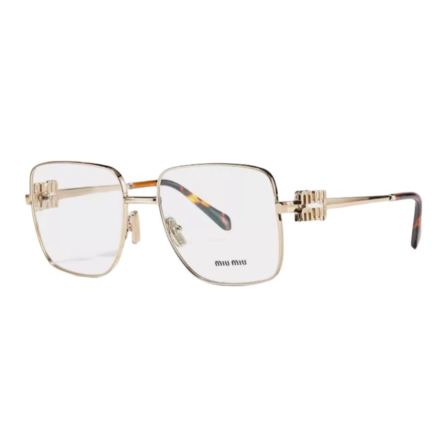 Order (W) 미우미우 사각 옵티컬 안경 레터링 템플 - 멀티컬러 OMU51XV