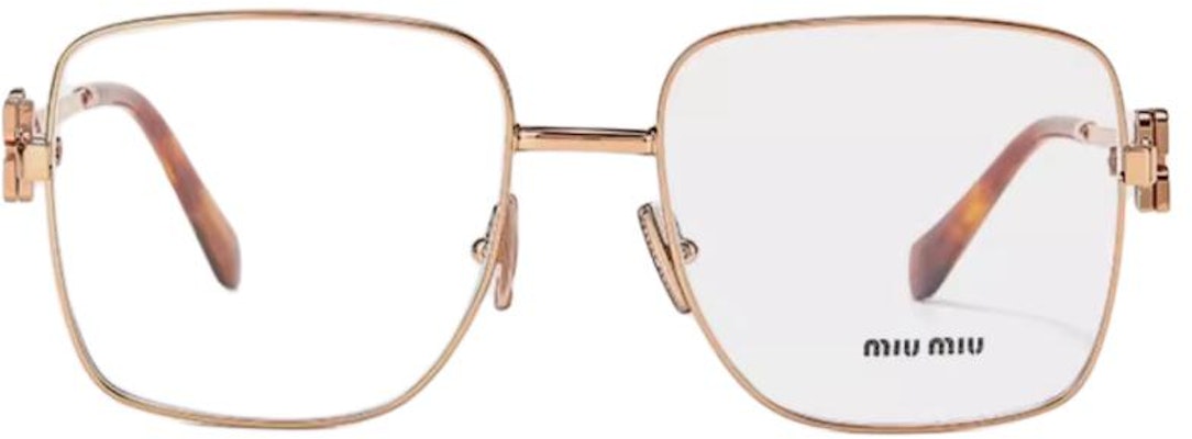 (W) 미우미우 사각 옵티컬 안경 레터링 템플 - 멀티컬러 OMU51XV Sizing (W) 미우미우 사각 옵티컬 안경 레터링 템플 - 멀티컬러 OMU51XV