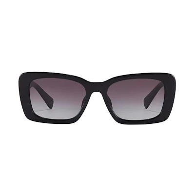 (Women) MIU MIU Square Sunglasses Black/Pink/White/Tortoiseshell with Logo Detail 07YS
