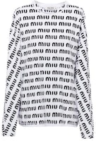 (Women) MIU MIU SS23 White Long Sleeve Pullover Tee with Logo Print. MJL862-12P2-F0009 (Women) MIU MIU SS23 White Long Sleeve Pullover Tee with Logo Print. MJL862-12P2-F0009