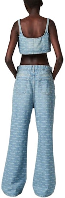 (W) MIU MIU SS24 ライトブルー ロゴプリント スクエアネック ストラップトップ GWT058-14HT-F0013-S-OOO Purchase (W) MIU MIU SS24 ライトブルー ロゴプリント スクエアネック ストラップトップ GWT058-14HT-F0013-S-OOO