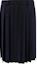 Buy (Women) MIU MIU SS24 Navy Wool Pleated Zipper Casual Long Skirt. MG2052-11AD-F0008-S-232