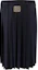 Lookbook (Women) MIU MIU SS24 Navy Wool Pleated Zipper Casual Long Skirt. MG2052-11AD-F0008-S-232