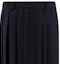 Sizing (Women) MIU MIU SS24 Navy Wool Pleated Zipper Casual Long Skirt. MG2052-11AD-F0008-S-232