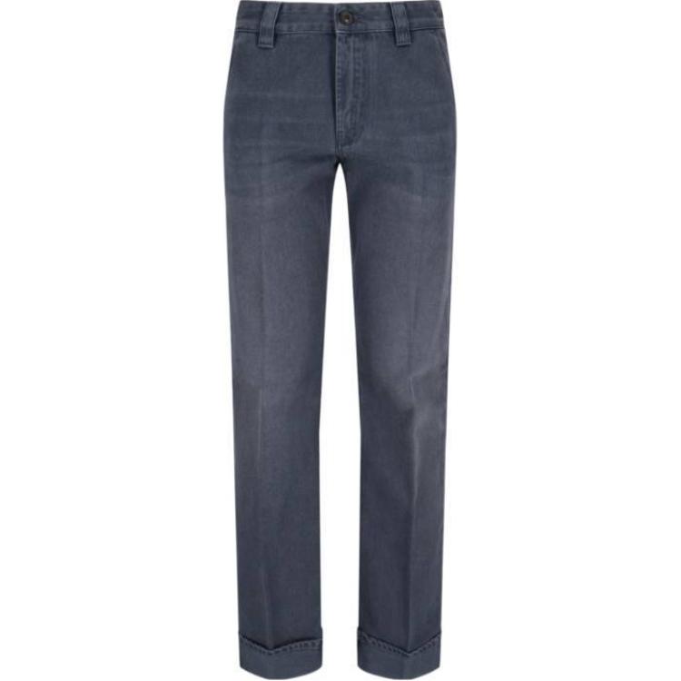 (Women) MIU MIU  Straight-Leg Denim Casual Pants Blue MP1820-15EF-F0031-S-OOO