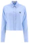 Order (W) MIU MIU Camisa Corta de Manga Larga a Rayas Azul MK1793-10RG-F0012