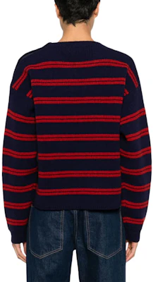 (W) MIU MIU 条纹拼色圆领毛衣 - 红色. MML968-15NQ-F059F-S-OOO Shop (W) MIU MIU 条纹拼色圆领毛衣 - 红色. MML968-15NQ-F059F-S-OOO