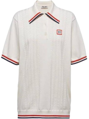 (W) MIU MIU Kemeja Polo Bergaris Longgar Lengan Pendek Tube Top. MML677-110B-F0009 Buy (W) MIU MIU Kemeja Polo Bergaris Longgar Lengan Pendek Tube Top. MML677-110B-F0009