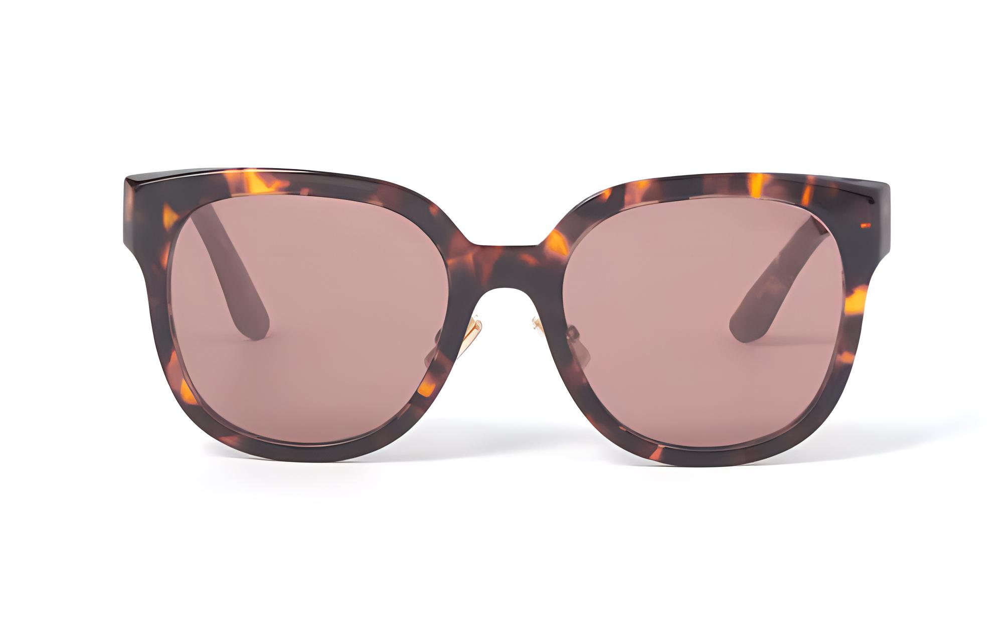 (Women) MIU MIU  Tortoiseshell Butterfly Acetate Sunglasses with Patterned Temples SMU01ZEVAUFE70DC055