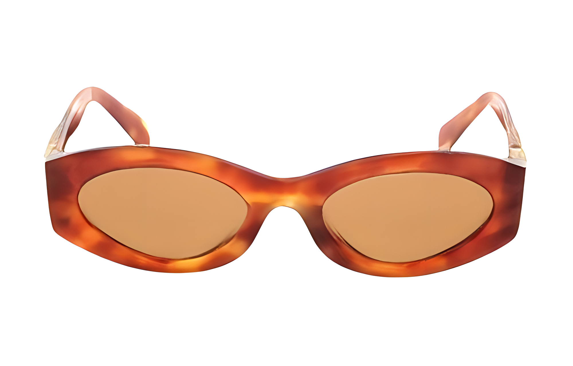 (Women) MIU MIU  Tortoiseshell Irregular Logo Embellished Sunglasses. SMU11W4BW2Z1