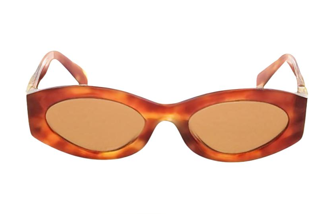 (Women) MIU MIU  Tortoiseshell Irregular Logo Embellished Sunglasses. SMU11W4BW2Z1 圖 2