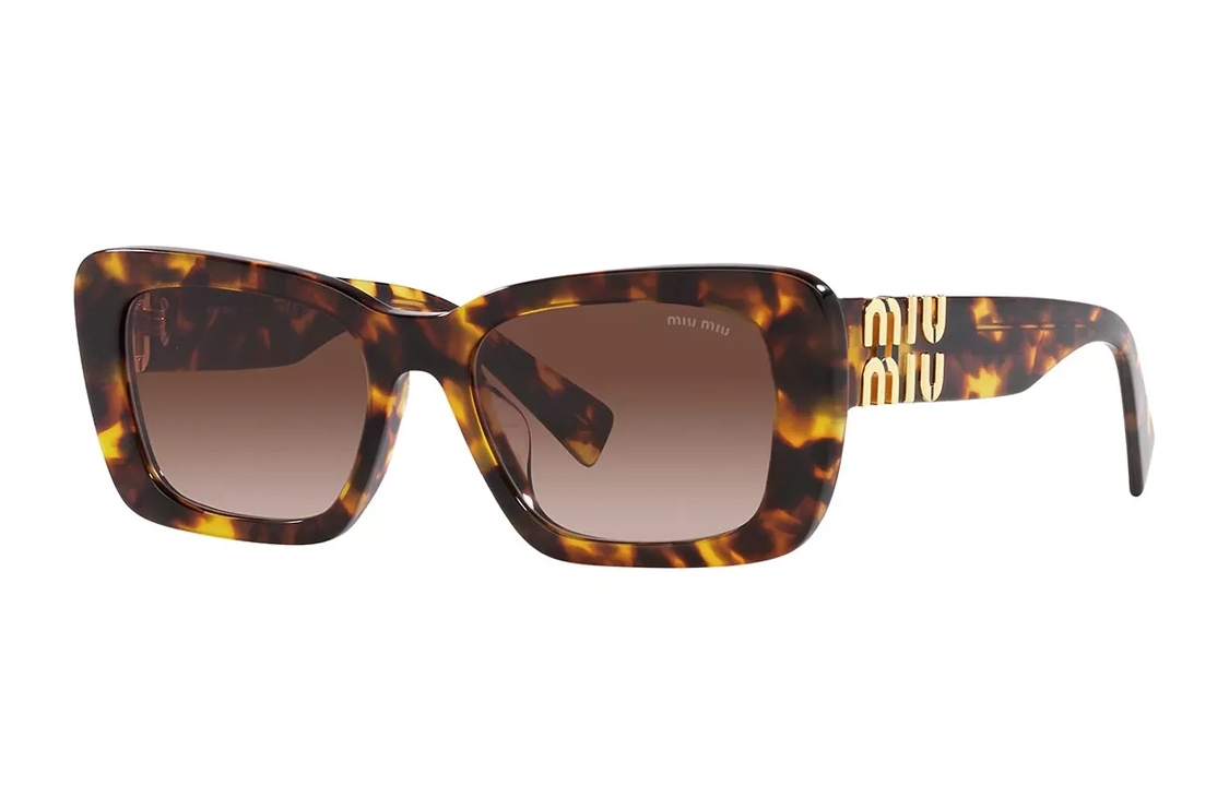(Women) MIU MIU  Tortoiseshell Square Sunglasses with Logo Detail MU07YSVAU6S1 圖 2