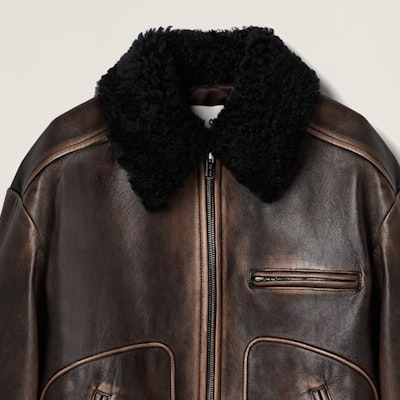 (W) MIU MIU 雙色皮革長袖拉鍊外套 米色 MPV826-1134-F0V6L-S-232 Sizing (W) MIU MIU 雙色皮革長袖拉鍊外套 米色 MPV826-1134-F0V6L-S-232