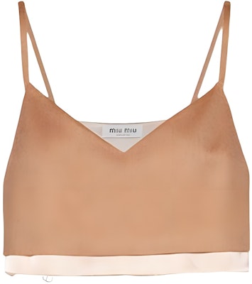 (W) MIU MIU V领驼色羊毛拼色背心吊带。 MT1869-165-F0040-S-231 Buy (W) MIU MIU V领驼色羊毛拼色背心吊带。 MT1869-165-F0040-S-231