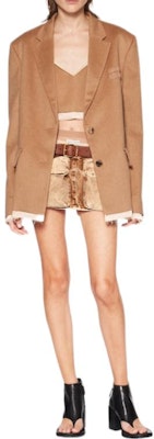 (W) MIU MIU V领驼色羊毛拼色背心吊带。 MT1869-165-F0040-S-231 Lookbook (W) MIU MIU V领驼色羊毛拼色背心吊带。 MT1869-165-F0040-S-231