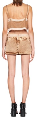 (W) MIU MIU V领驼色羊毛拼色背心吊带。 MT1869-165-F0040-S-231 Shop (W) MIU MIU V领驼色羊毛拼色背心吊带。 MT1869-165-F0040-S-231