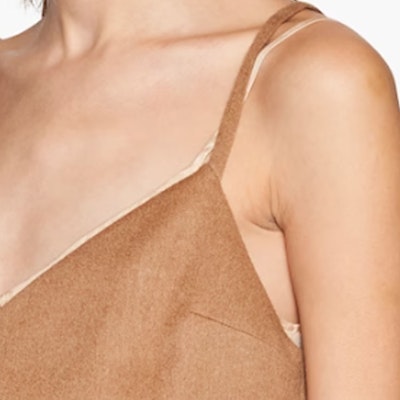 (W) MIU MIU V领驼色羊毛拼色背心吊带。 MT1869-165-F0040-S-231 Details for (W) MIU MIU V领驼色羊毛拼色背心吊带。 MT1869-165-F0040-S-231