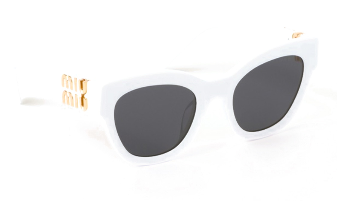 (Women) MIU MIU  White Butterfly Sunglasses with UVA & UVB Protection. SMU01Y-E142-F05S0-C-A051 圖 3