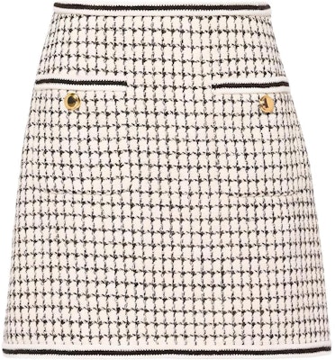 (W) MIU MIU 白色拼接丝绒A字休闲短裙 MG1746-10DX-F0964 Buy (W) MIU MIU 白色拼接丝绒A字休闲短裙 MG1746-10DX-F0964