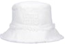 Lookbook (W) Topi Nelayan Putih MIU MIU Cotton dengan Logo Huruf. 5HC1962CL4F0009