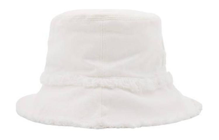 Details for (W) Topi Nelayan Putih MIU MIU Cotton dengan Logo Huruf. 5HC1962CL4F0009