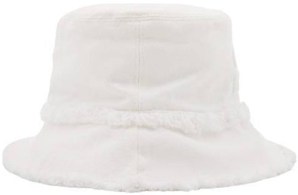 (W) Topi Nelayan Putih MIU MIU Cotton dengan Logo Huruf. 5HC1962CL4F0009 Details for (W) Topi Nelayan Putih MIU MIU Cotton dengan Logo Huruf. 5HC1962CL4F0009