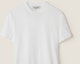 Sizing (W) MIU MIU 白色 FW23 刺繡Logo短袖圓領T恤。 MJN499-1277-F0009-S-232