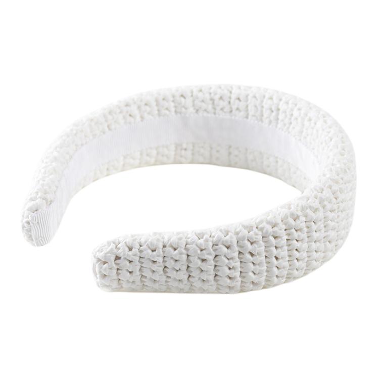 Shop (W) MIU MIU 白色頭帶帶有標誌設計。 107599733