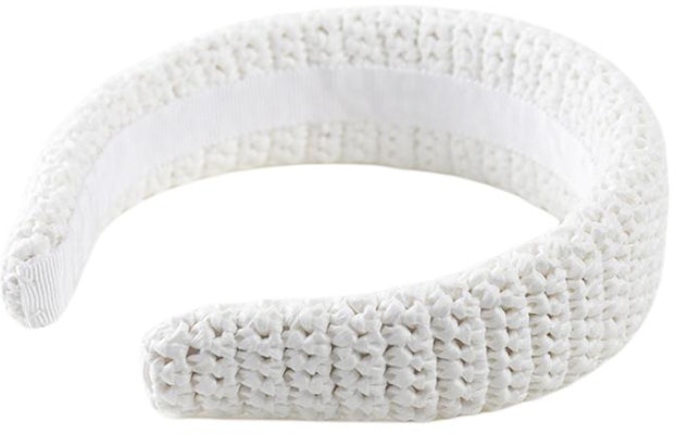 (W) MIU MIU 白色頭帶帶有標誌設計。 107599733 Shop (W) MIU MIU 白色頭帶帶有標誌設計。 107599733