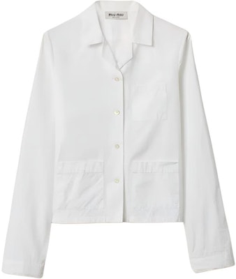 (W) MIU MIU Kemeja Lengan Panjang Logo Putih SS24 Koleksi. MK1888-15UL-F0009-S-OOO Buy (W) MIU MIU Kemeja Lengan Panjang Logo Putih SS24 Koleksi. MK1888-15UL-F0009-S-OOO