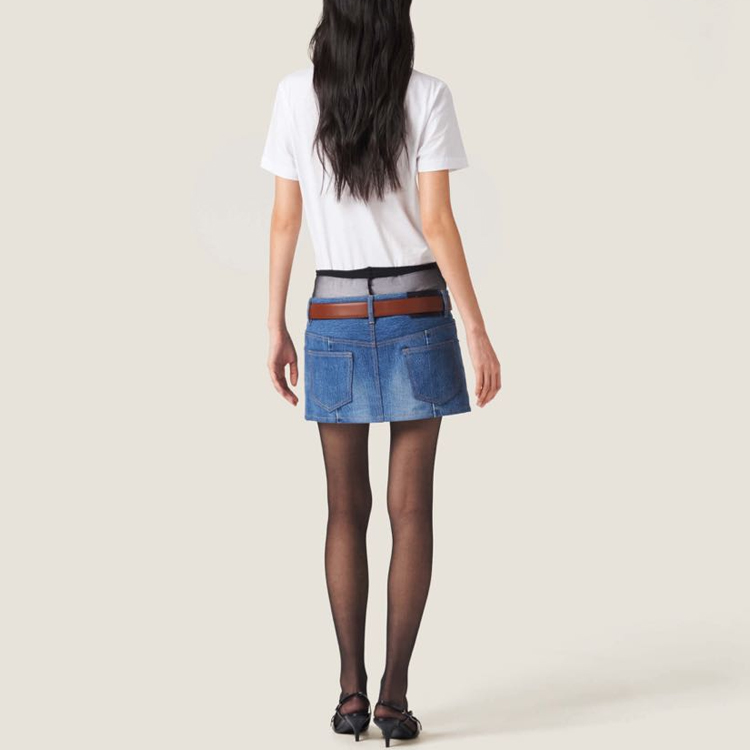 Purchase (Women) MIU MIU  White Logo Heart Print Short Sleeve Tee. MJN499-1277-F0009-S-WMO