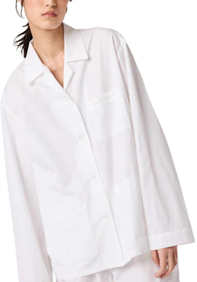 (W) MIU MIU 白色寬鬆刺繡Logo長袖襯衫 MK1884-15UL-F0009-S-OOO Lookbook (W) MIU MIU 白色寬鬆刺繡Logo長袖襯衫 MK1884-15UL-F0009-S-OOO