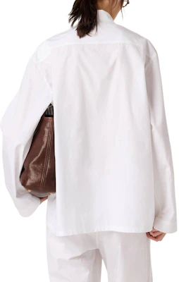 (W) MIU MIU 白色寬鬆刺繡Logo長袖襯衫 MK1884-15UL-F0009-S-OOO Shop (W) MIU MIU 白色寬鬆刺繡Logo長袖襯衫 MK1884-15UL-F0009-S-OOO