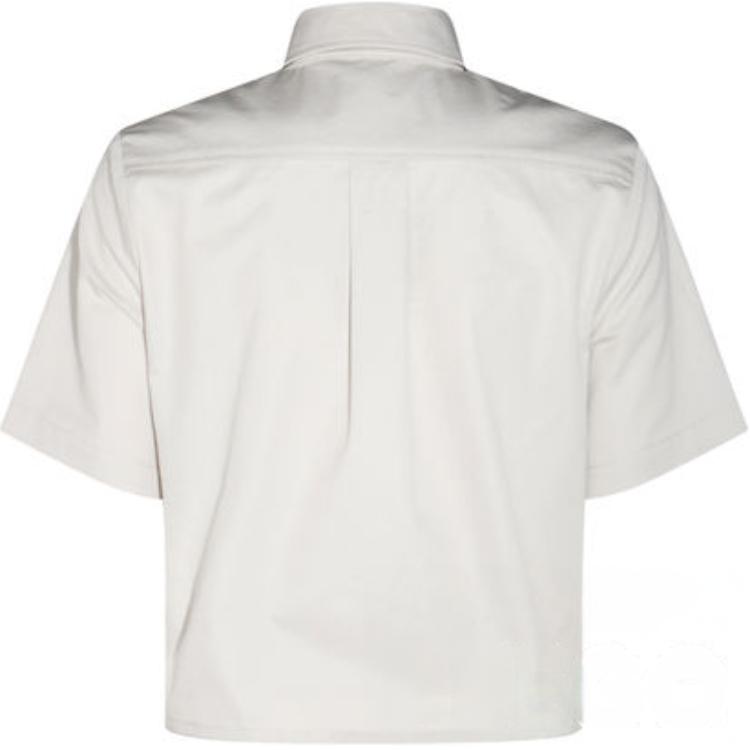 Lookbook (W) MIU MIU ホワイト 半袖 襟付き ボタンアップ シャツ MK1862-144D-F0A08-S-OOO