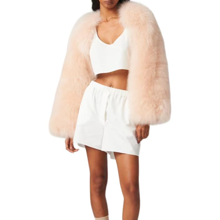 Lookbook (W) MIU MIU Baju Tanpa Lengan Putih Kapas dengan Reka Bentuk Cetakan. MT1982-10RG-F0304-S-OOO