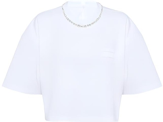 (W) Camiseta Blanca MIU MIU Cuello Redondo Manga Corta SS22. MJN403-11MX-F0009 Buy (W) Camiseta Blanca MIU MIU Cuello Redondo Manga Corta SS22. MJN403-11MX-F0009