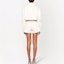 Shop (Women) MIU MIU White Solid Cropped Denim Jacket GWB140-10KV-F0379