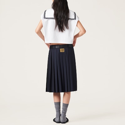 (W) MIU MIU 白色V領無袖短版T恤 SS24 MJT689-14EM-F0009-S-OOO Shop (W) MIU MIU 白色V領無袖短版T恤 SS24 MJT689-14EM-F0009-S-OOO