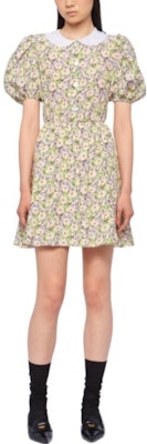 (W) MIU MIU 黄色FW22花卉印花短袖连衣裙. MF4615-11DY-F0J5L Lookbook (W) MIU MIU 黄色FW22花卉印花短袖连衣裙. MF4615-11DY-F0J5L