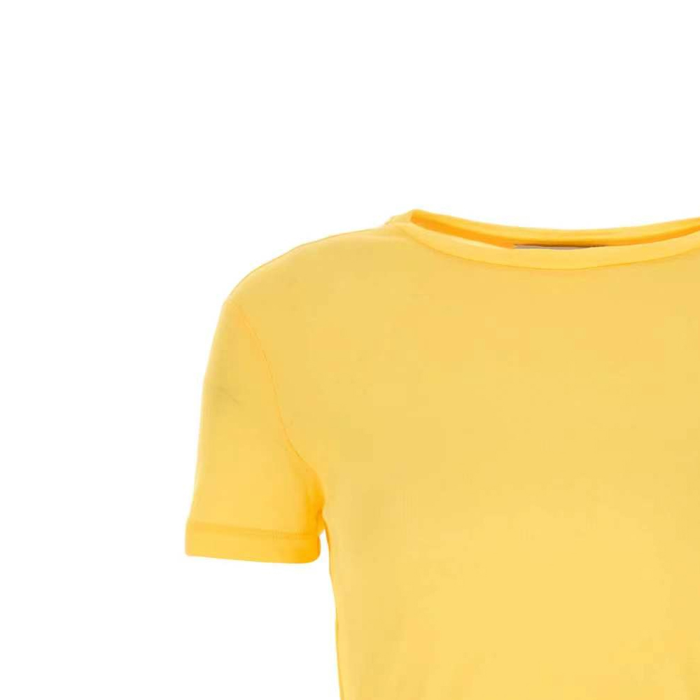 Lookbook (W) MIU MIU 黃色標誌貼布短袖圓領T恤 FW24 MJN466-13VO-F0010