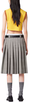 Shop (W) MIU MIU 黃色無袖短版上衣對比色Logo印花。 MJT685-115L-F0Q8L-S-OOO