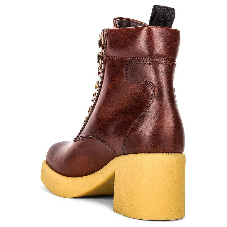 (W) MIU MIU Ankle Boot 'Fashion Suede Brown' 圖 5