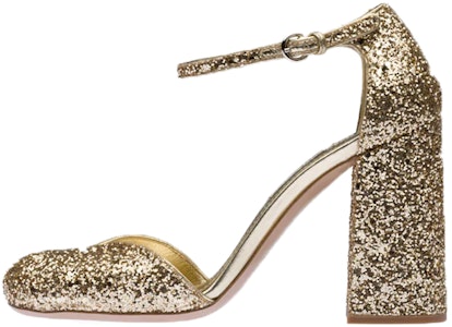 (W) MIU MIU Ankle Strap Glitter Pumps 'Kuning Pyrite' 5I730D_36B_F0846_F_100 Buy (W) MIU MIU Ankle Strap Glitter Pumps 'Kuning Pyrite' 5I730D_36B_F0846_F_100