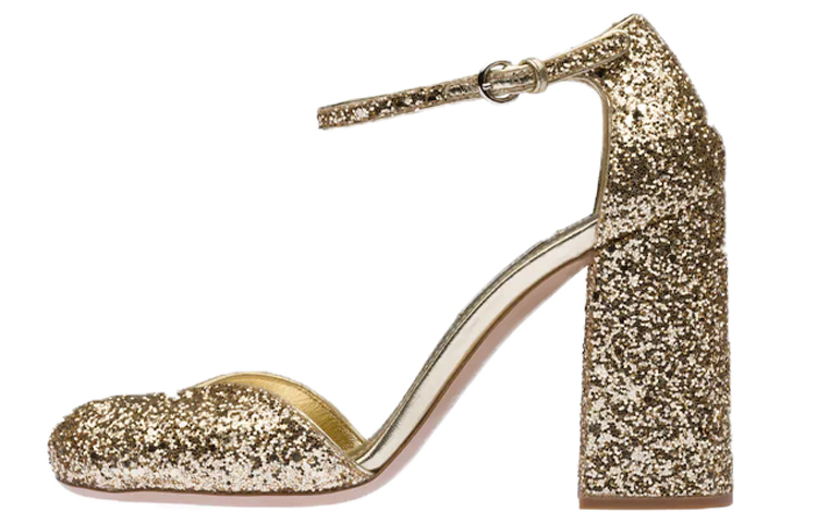Buy (W) MIU MIU Ankle Strap Glitter Pumps 'Kuning Pyrite' 5I730D_36B_F0846_F_100