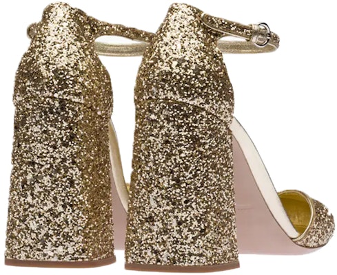 (Women) MIU MIU Ankle Strap Glitter Pumps 'Pyrite Yellow' 5I730D_36B_F0846_F_100 Shop (Women) MIU MIU Ankle Strap Glitter Pumps 'Pyrite Yellow' 5I730D_36B_F0846_F_100