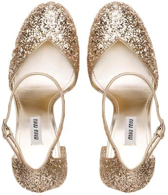 (W) MIU MIU Enkelband Glitter Pumps ''Pyriet Geel'' 5I730D_36B_F0846_F_100 Purchase (W) MIU MIU Enkelband Glitter Pumps ''Pyriet Geel'' 5I730D_36B_F0846_F_100