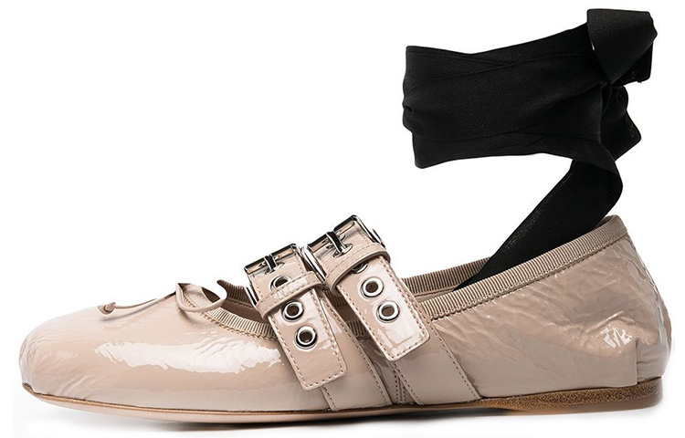 Buy (W) ミュウミュウ ピンク バレエシューズ 5F466A_FM005_H27_F_0236