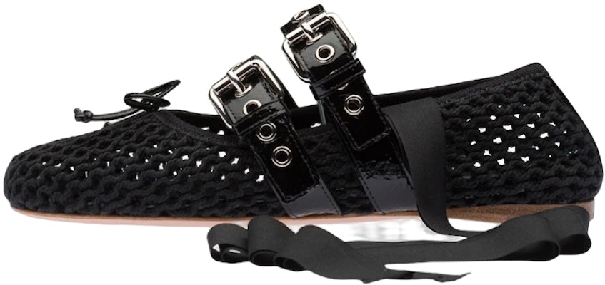 (W) Bailarinas MIU MIU 'Black Knit Fashion' Negras de Punto 5F737D_1E46_F0002_F_005 Buy (W) Bailarinas MIU MIU 'Black Knit Fashion' Negras de Punto 5F737D_1E46_F0002_F_005