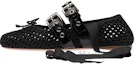 Buy (W) Bailarinas MIU MIU 'Black Knit Fashion' Negras de Punto 5F737D_1E46_F0002_F_005